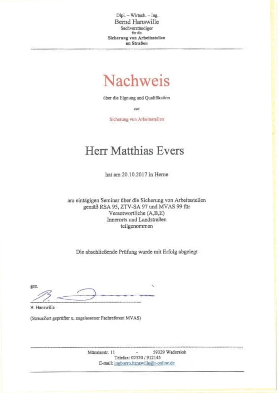 Evers_Zertifikat_Sicherung_von_Arbeitsstellen