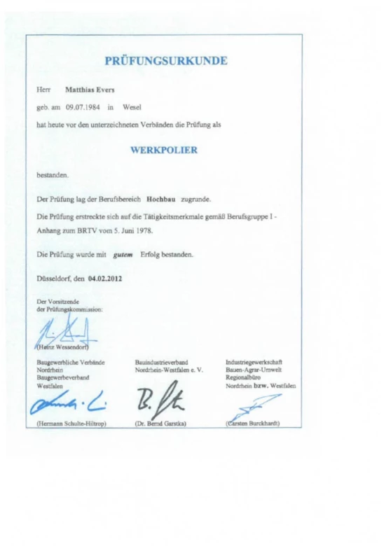 Evers_Zertifikat_Werkpolier