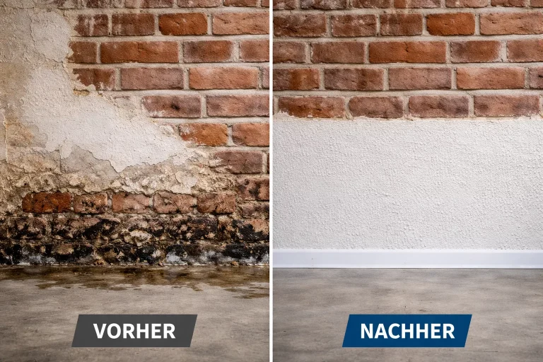 Vorher Nachher Sanierputz