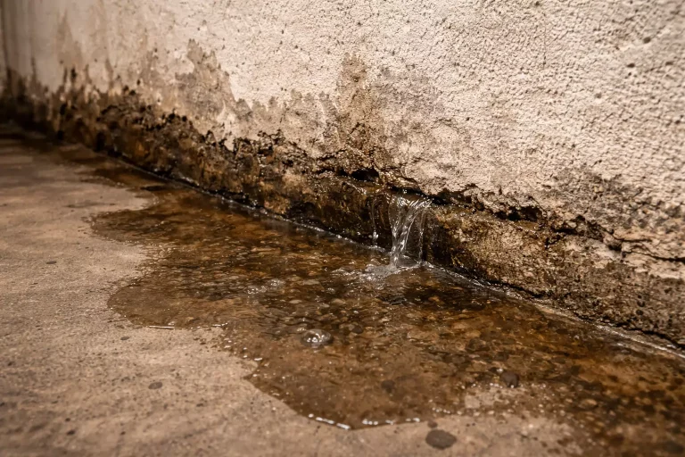 Wassereindrang bei defekter Abdichtung